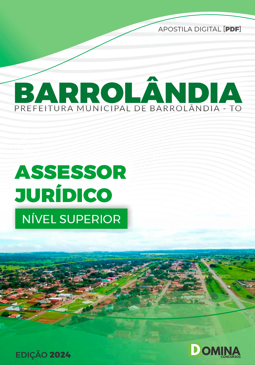 Apostila Barrolândia TO 2024 Assessor Jurídico