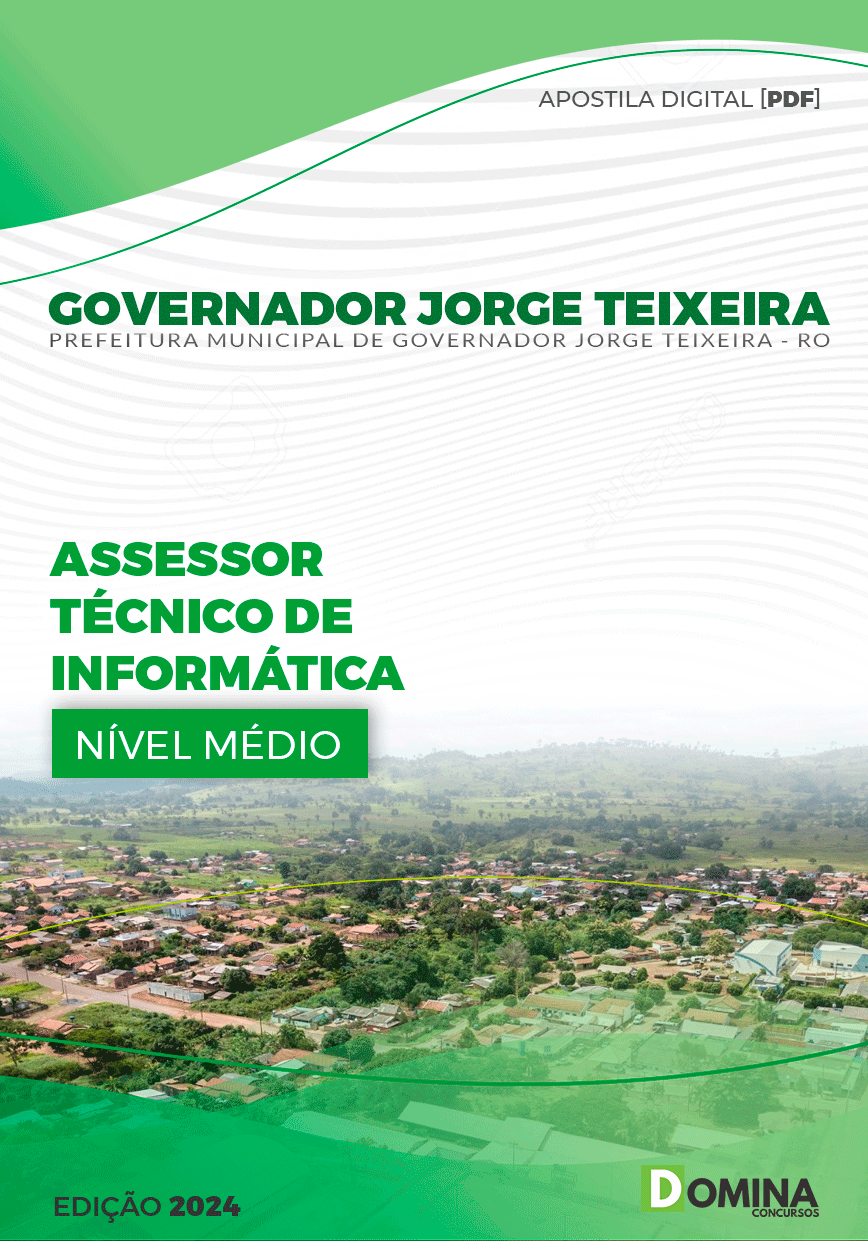 Apostila Governador Jorge Teixeira RO 2024 Asse Téc Informática