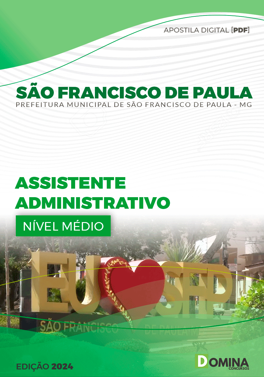 Apostila São Francisco de Paula MG 2024 Assistente Adm