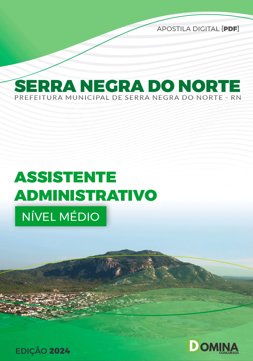 Apostila Serra Negra Do Norte RN 2024 Assistente Administrativo