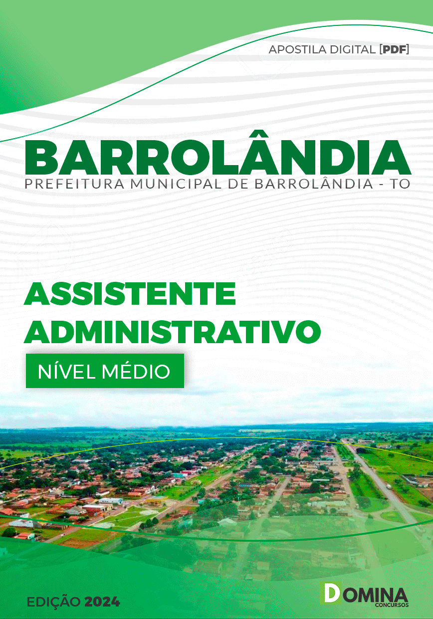 Apostila Barrolândia TO 2024 Assistente Administrativo