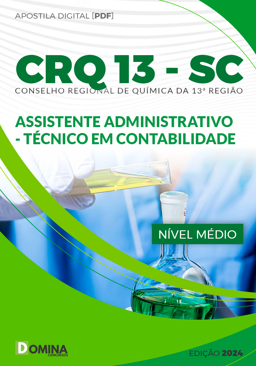 Apostila Assistente Técnico em Contabilidade CRQ 13 SC 2024