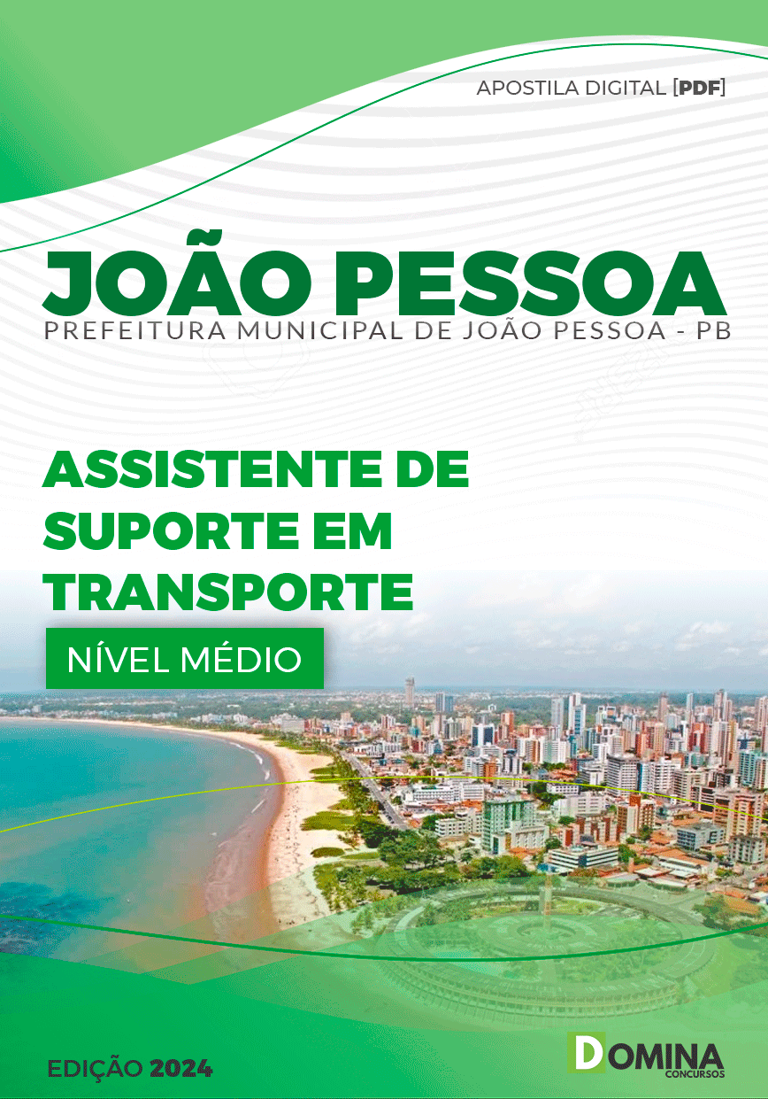 Apostila João Pessoa PB 2024 Assistente Suporte Em Transporte