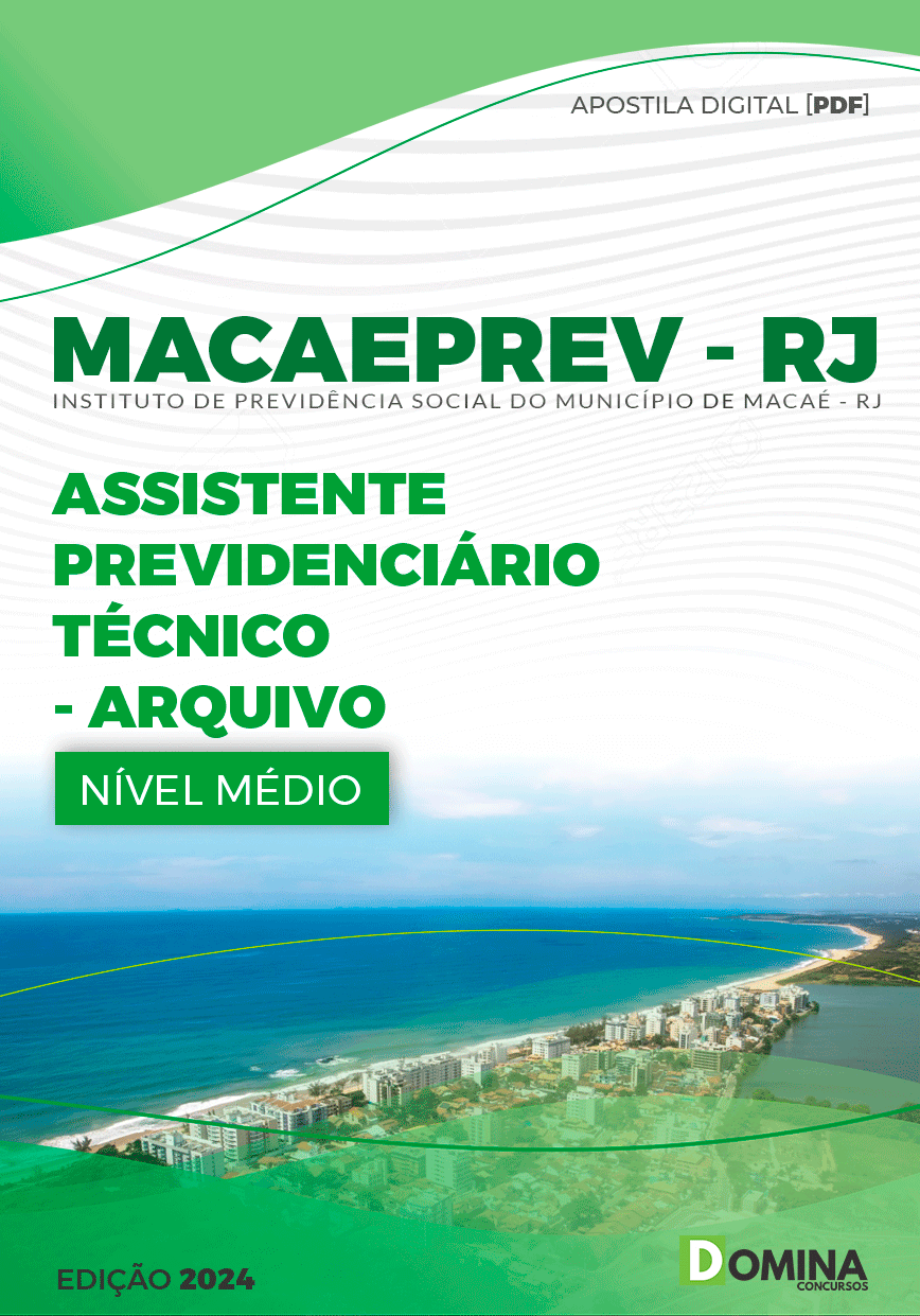 Apostila Técnico de Arquivo MacaePREV RJ 2024