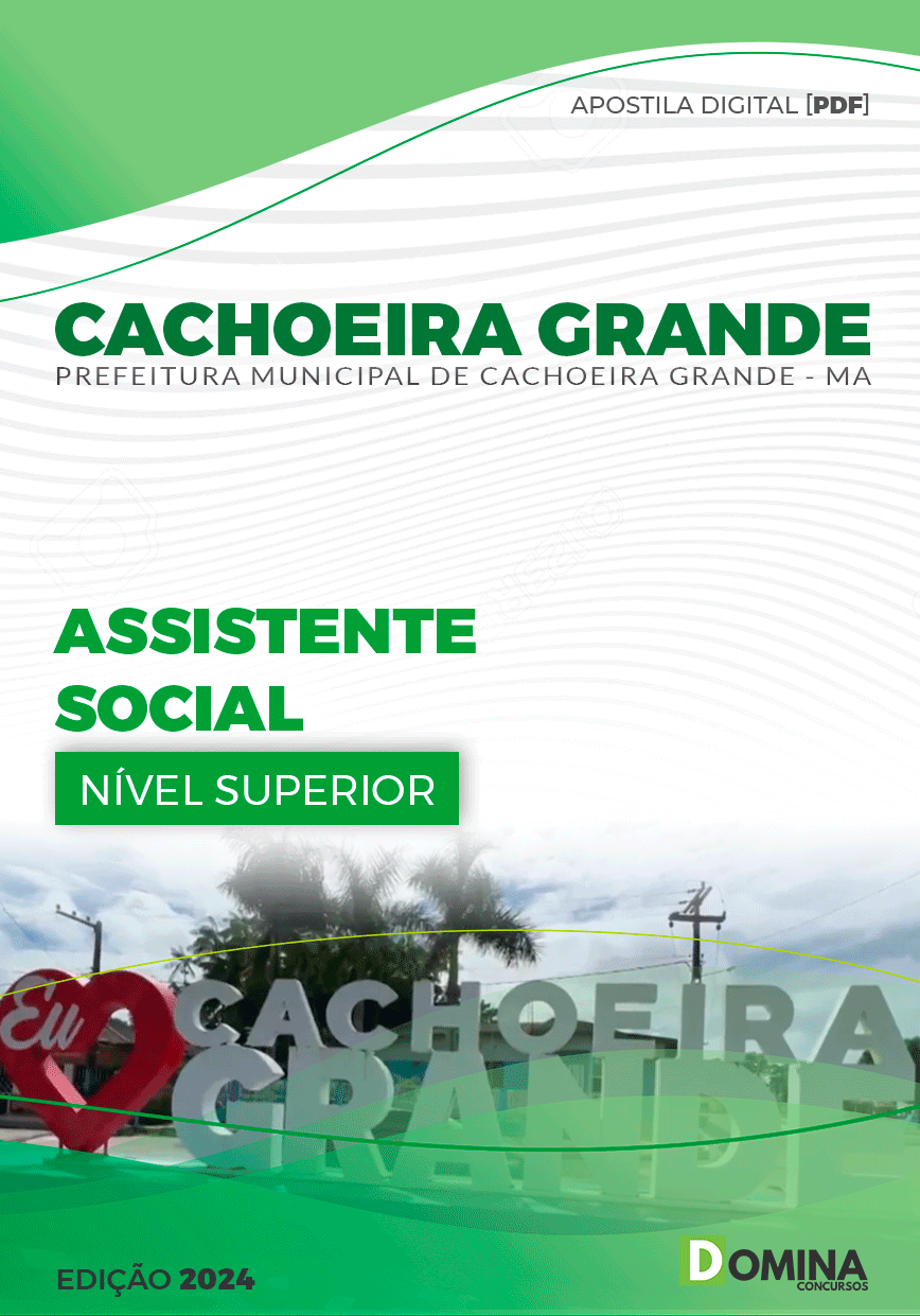 Apostila Cachoeira Grande MA 2024 Assistente Social