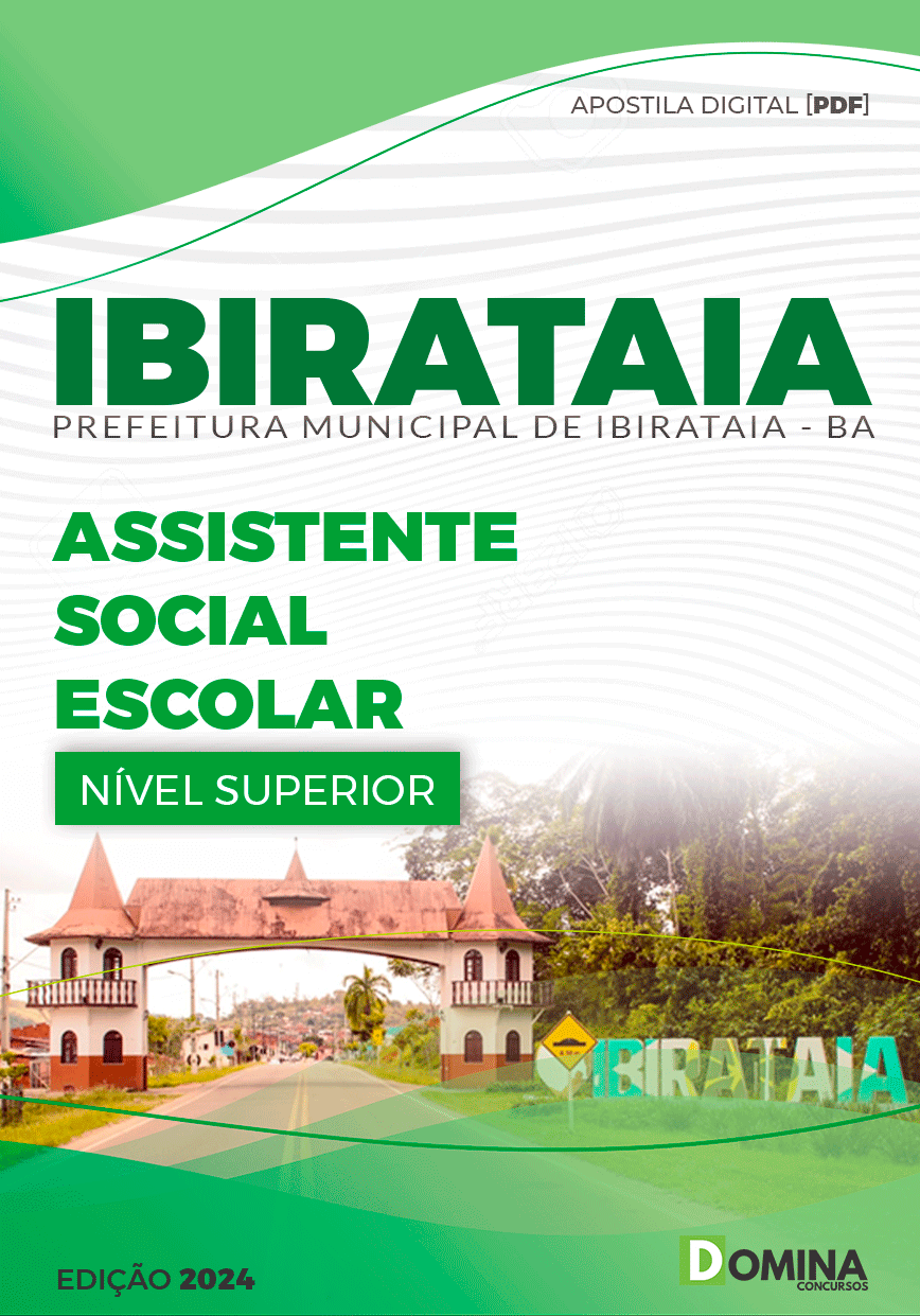 Apostila Assistente Social Escolar Ibirataia BA 2024