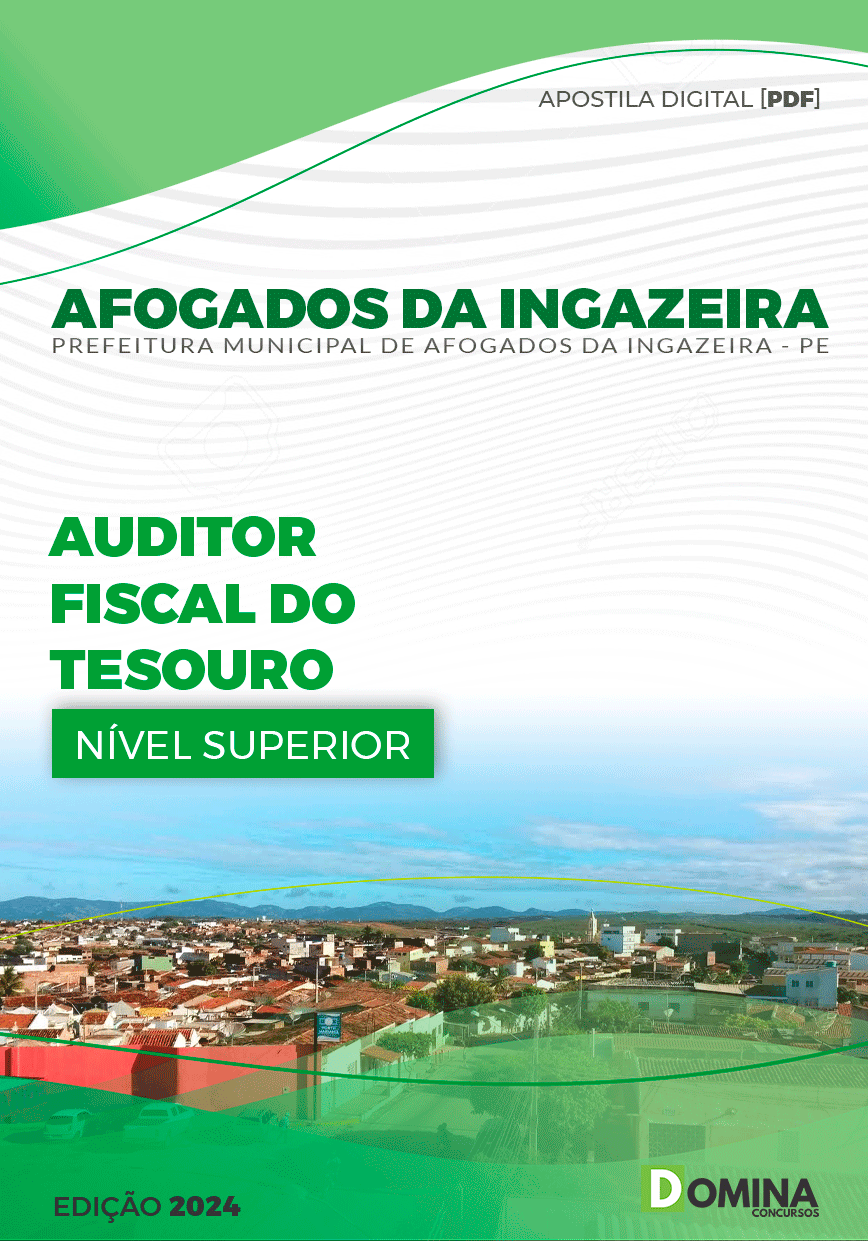 Apostila Afogados Da Ingazeira PE 2024 Auditor Fiscal Do Tesouro