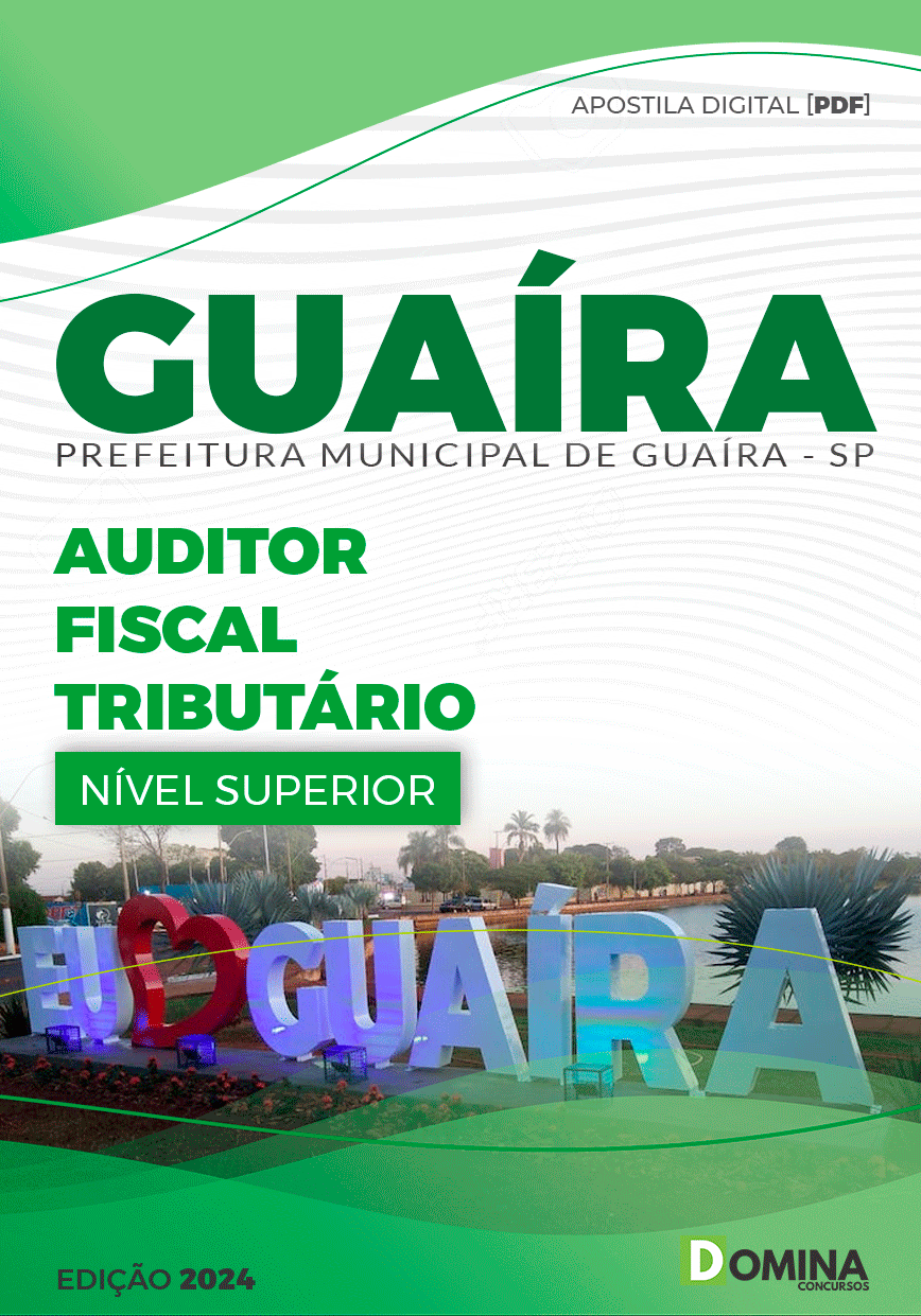 Apostila Auditor Fiscal Tributário Guaíra SP 2024