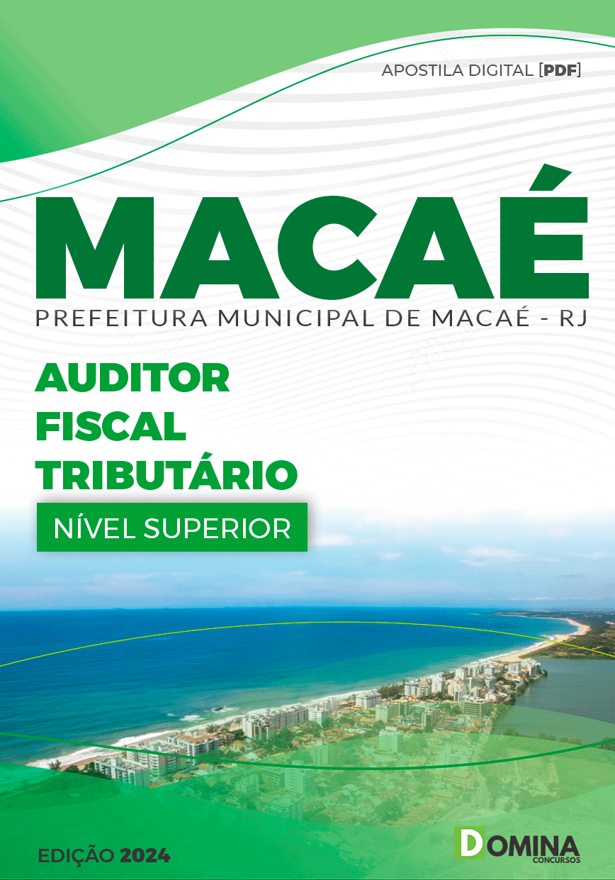 Apostila Auditor Fiscal Tributário Macaé RJ 2024