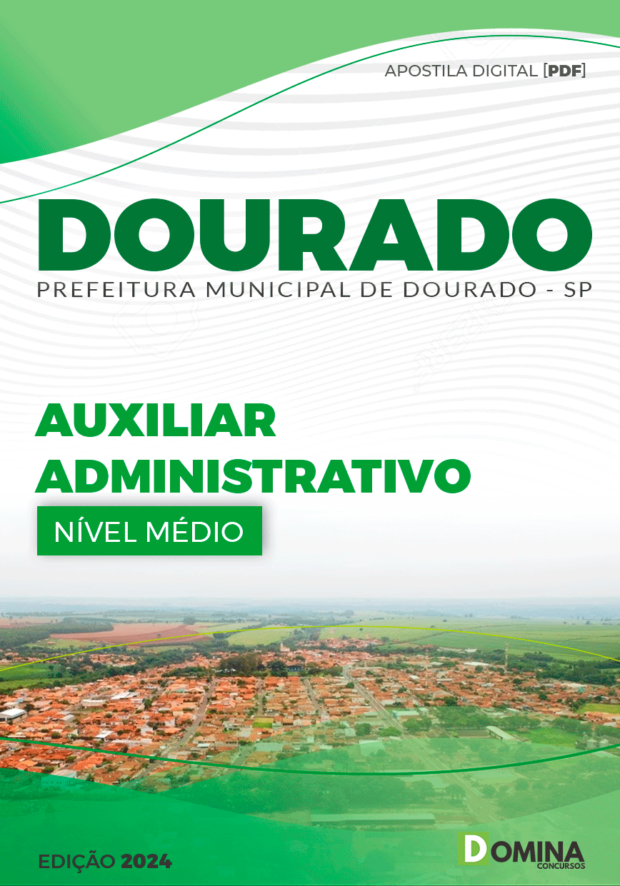 Apostila Dourado SP 2024 Auxiliar Administrativo