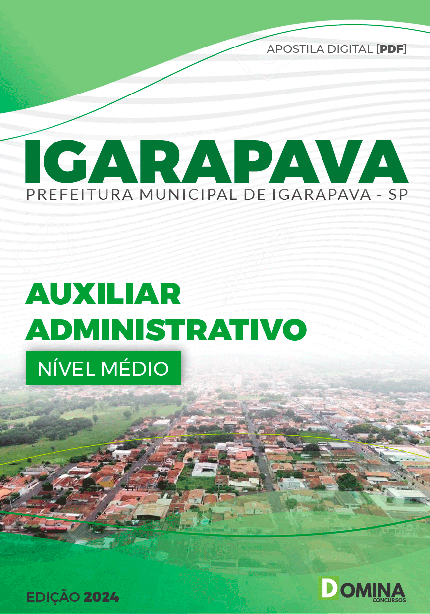 Apostila Auxiliar Administrativo Igarapava SP 2024