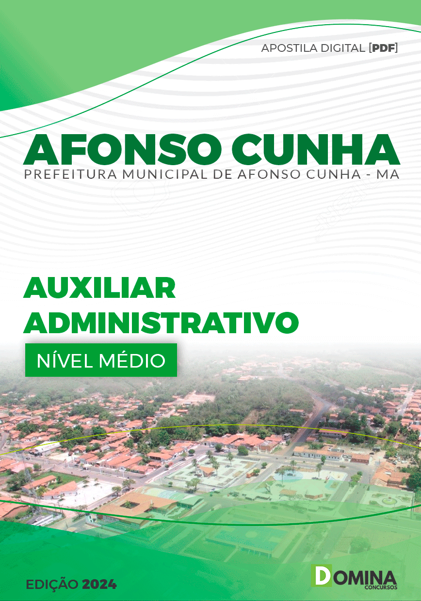 Apostila Afonso Cunha MA 2024 Auxiliar Administrativo