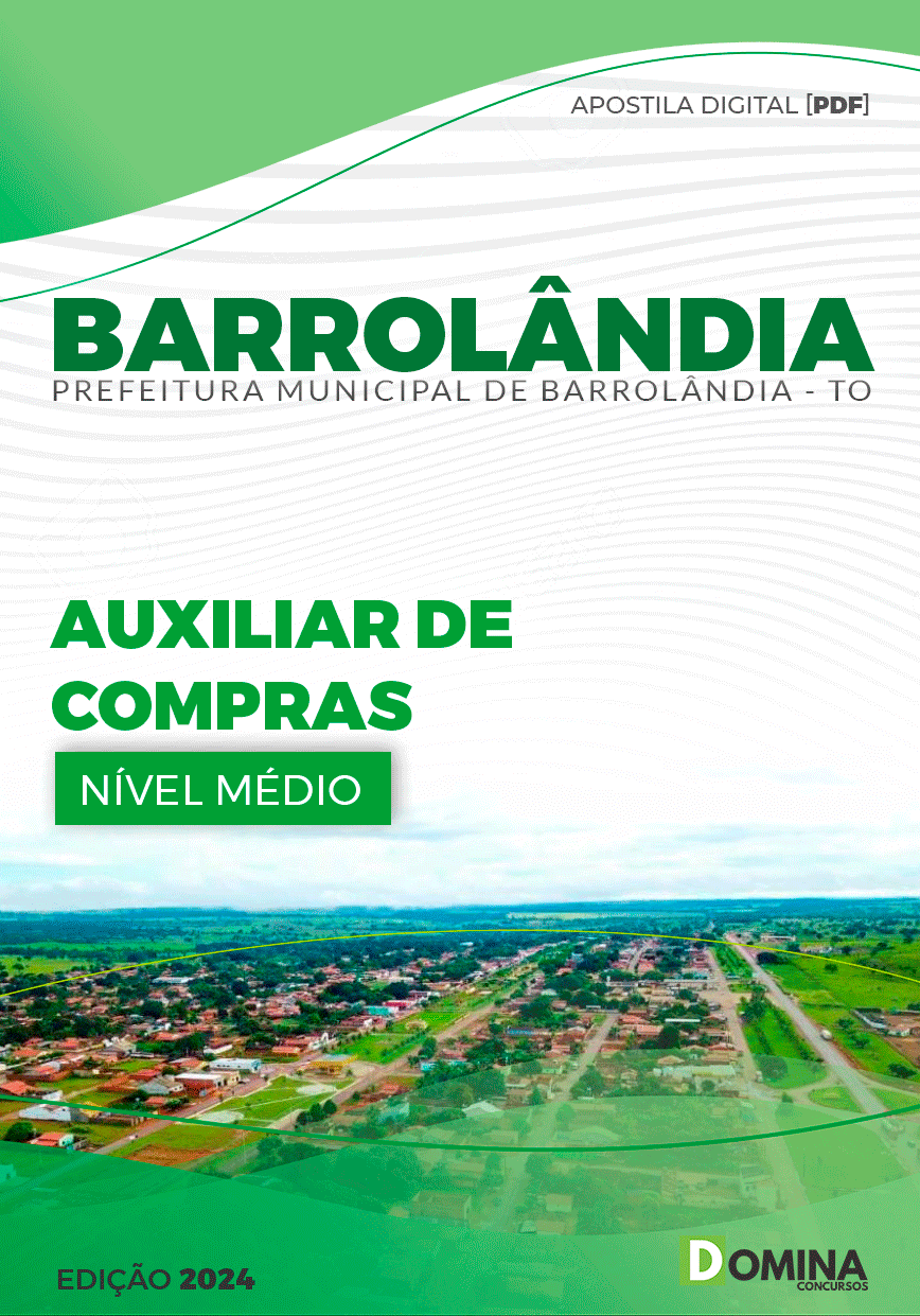 Apostila Barrolândia TO 2024 Auxiliar De Compras