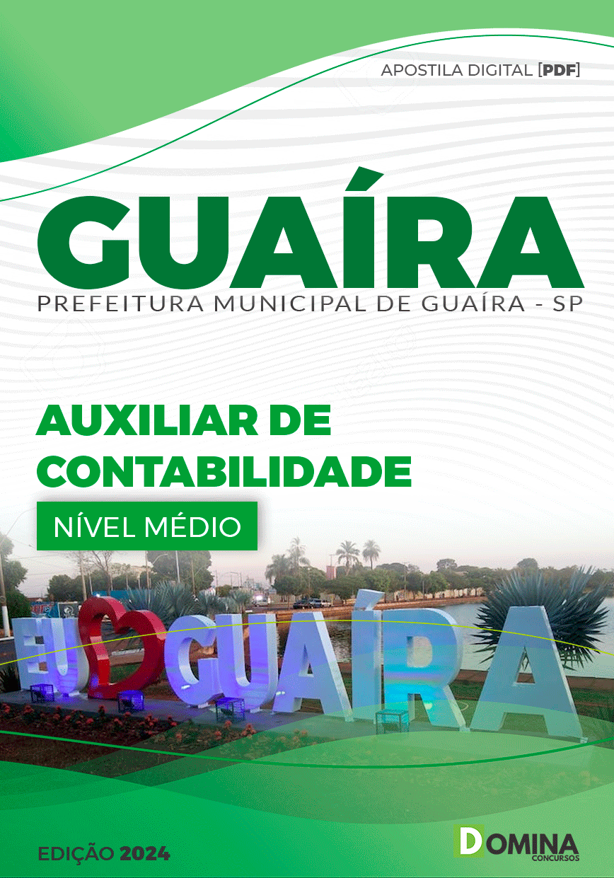 Apostila Auxiliar de Contabilidade Guaíra SP 2024