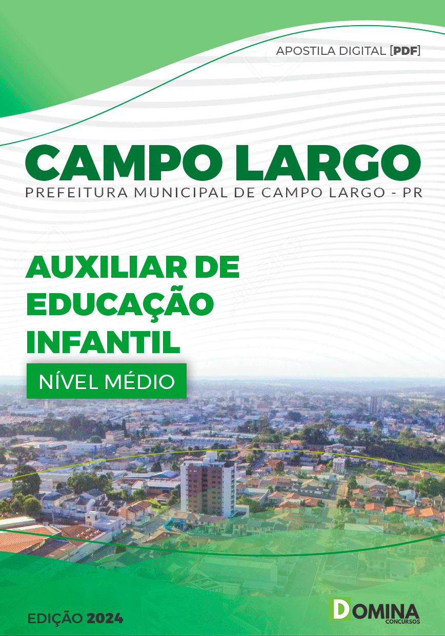 Apostila Auxiliar de Educação Infantil Campo Largo PR 2024