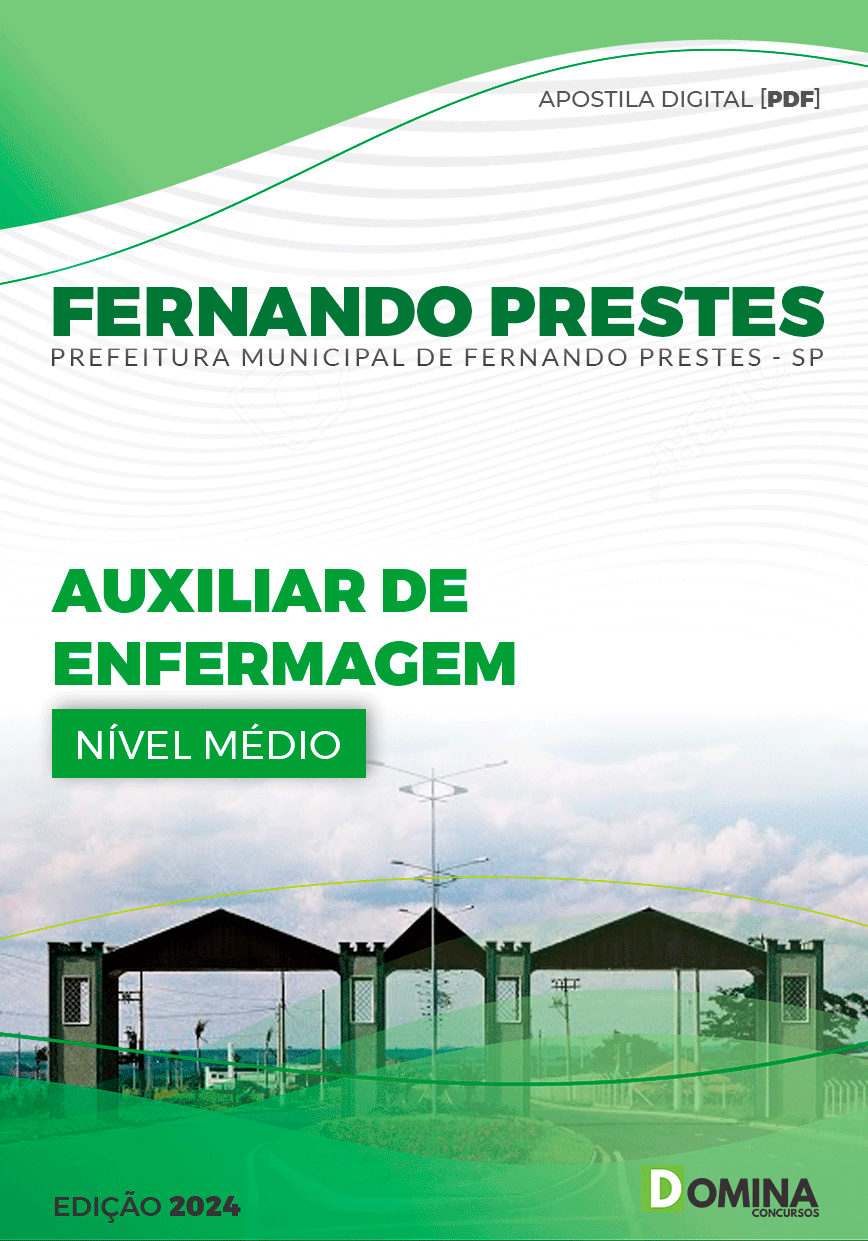 Apostila Fernando Prestes SP 2024 Auxiliar De Enfermagem