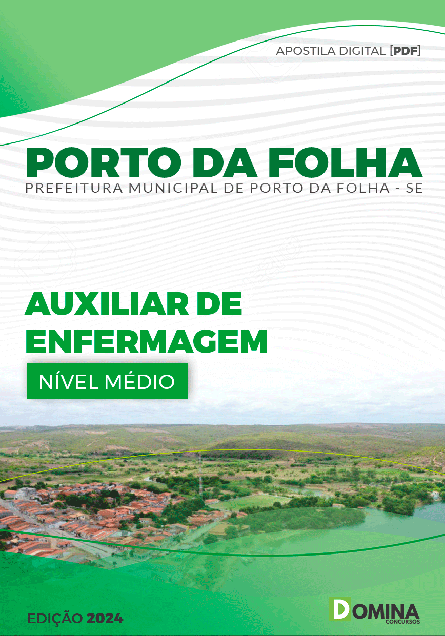 Apostila Porto Da Folha SE 2024 Auxiliar De Enfermagem