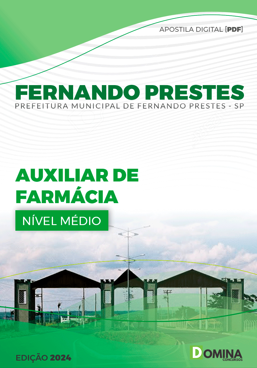 Apostila Fernando Prestes SP 2024 Auxiliar de Farmácia