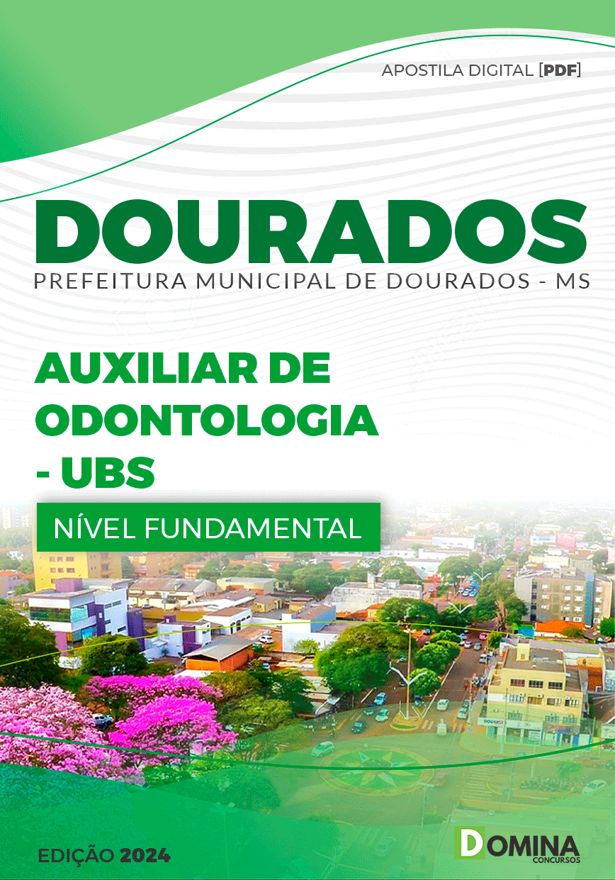 Apostila Dourados MS 2024 Auxiliar De Odontologia USB