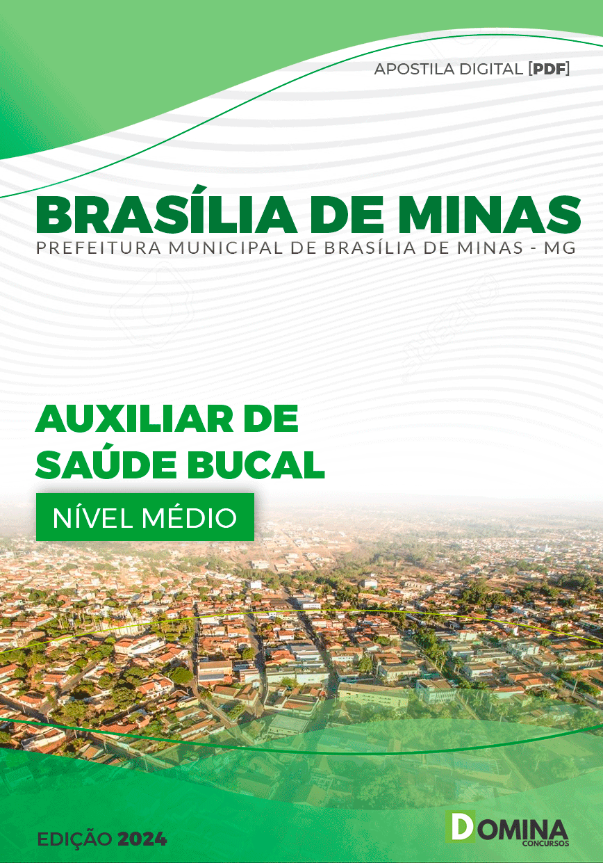 Apostila Brasília De Minas MG 2024 Auxiliar De Saúde Bucal