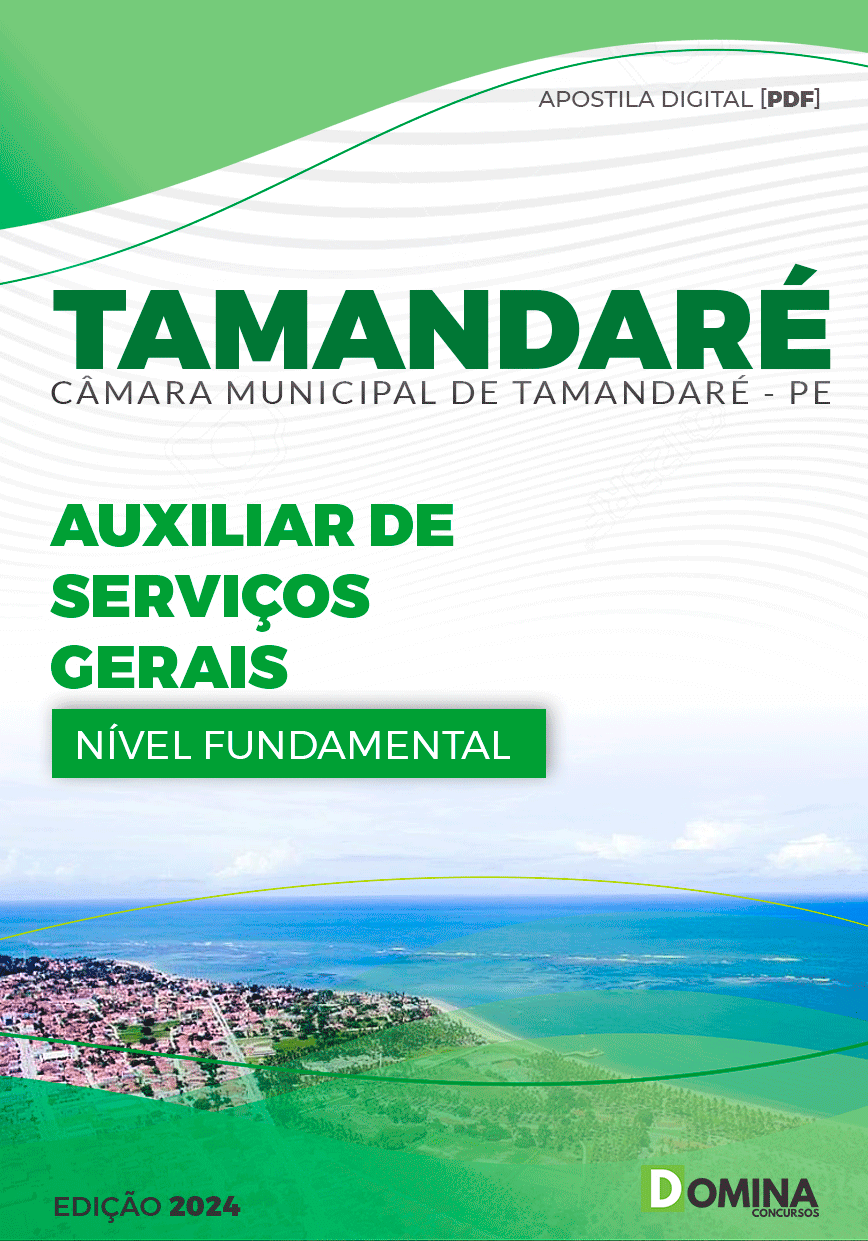 Apostila Auxiliar de Serviços Gerais Câmara Tamandaré PE 2024