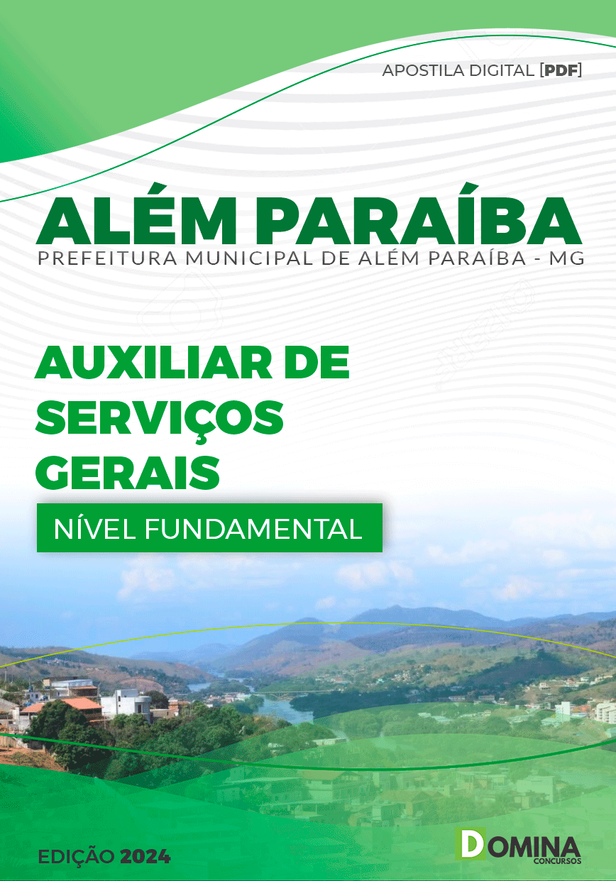 Apostila Auxiliar de Serviços Gerais Além Paraíba MG 2024