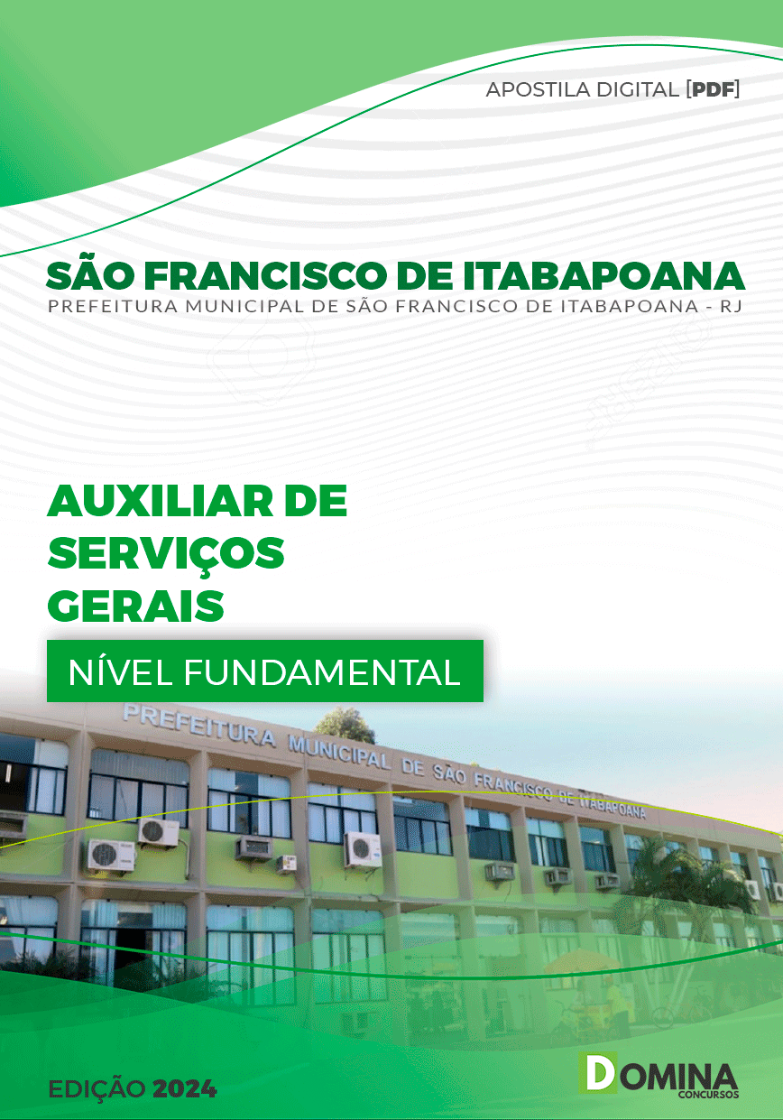 Apostila Aux Serviços Gerais São Francisco Itabapoana RJ 2024