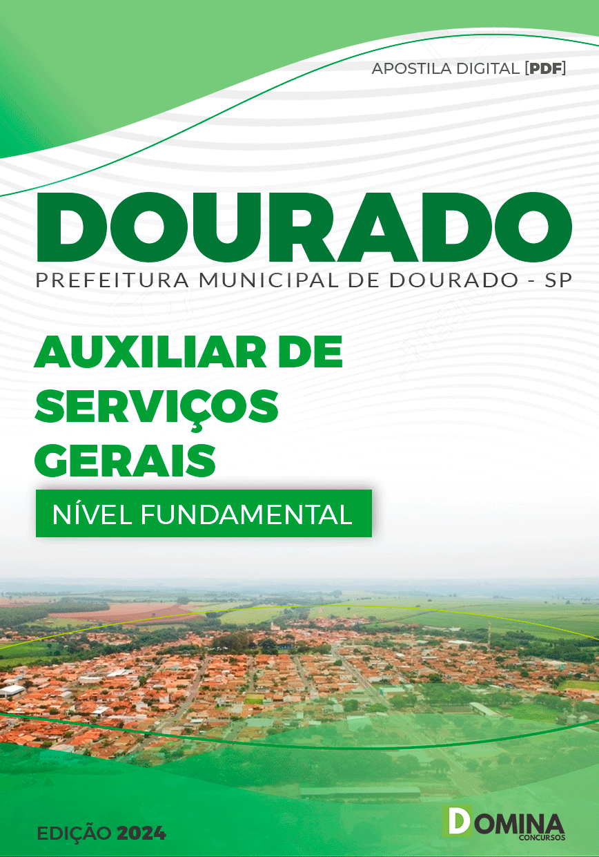 Apostila Dourado SP 2024 Auxiliar De Serviços Gerais