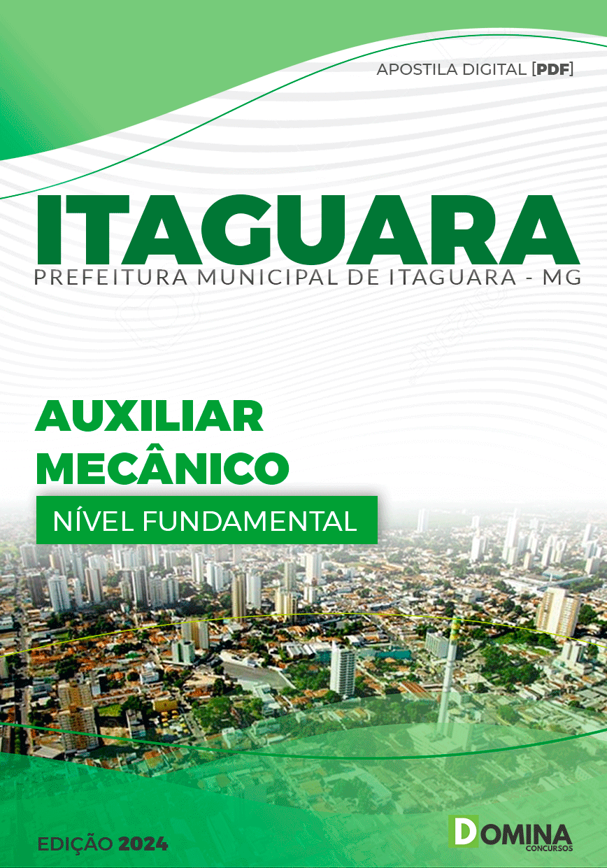 Apostila Auxiliar Mecânico Itaguara MG 2024