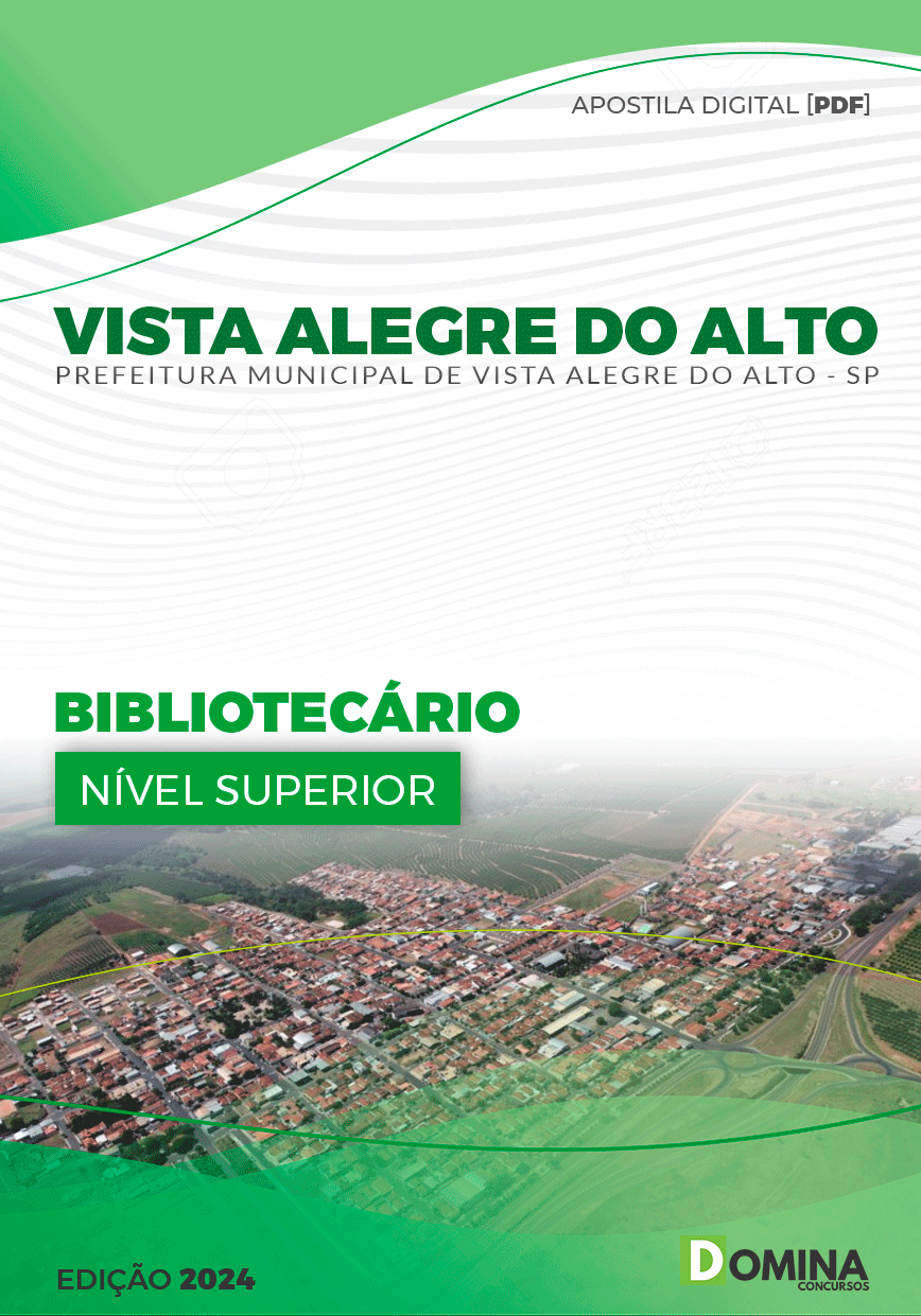 Apostila Bibliotecário Vista Alegre do Alto SP 2024