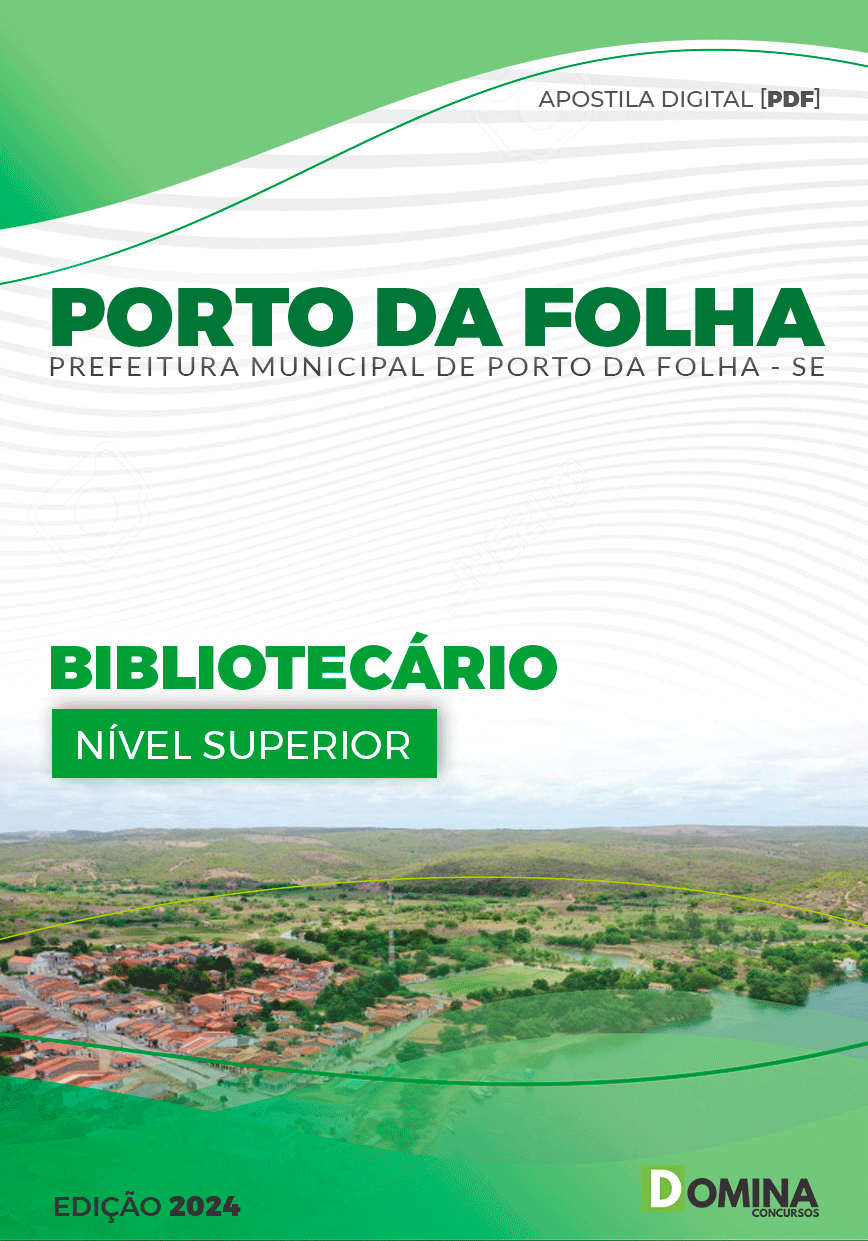 Apostila Porto Da Folha SE 2024 Bibliotecário