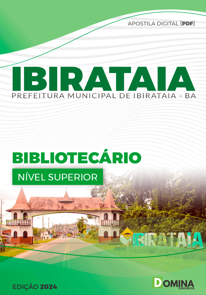 Apostila Bibliotecário Ibirataia BA 2024