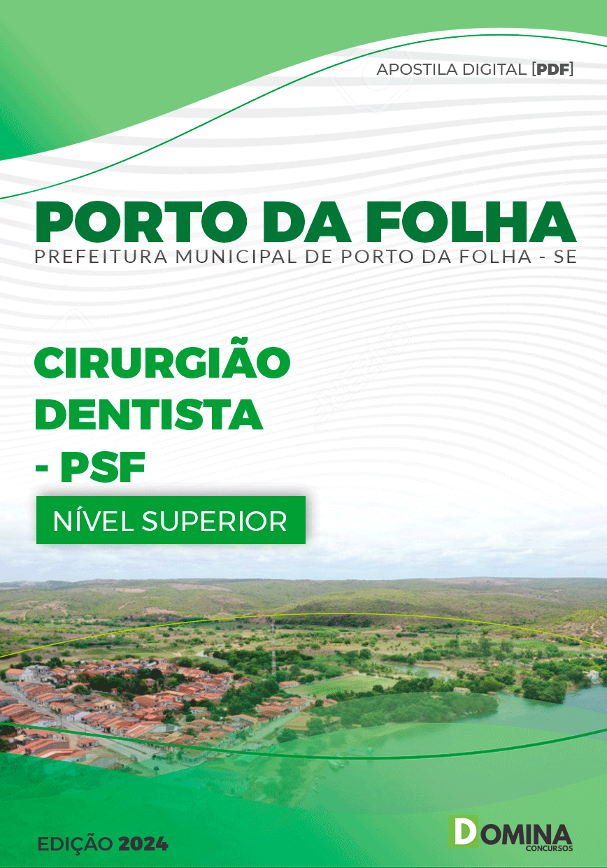 Apostila Porto Da Folha SE 2024 Cirurgião Dentista