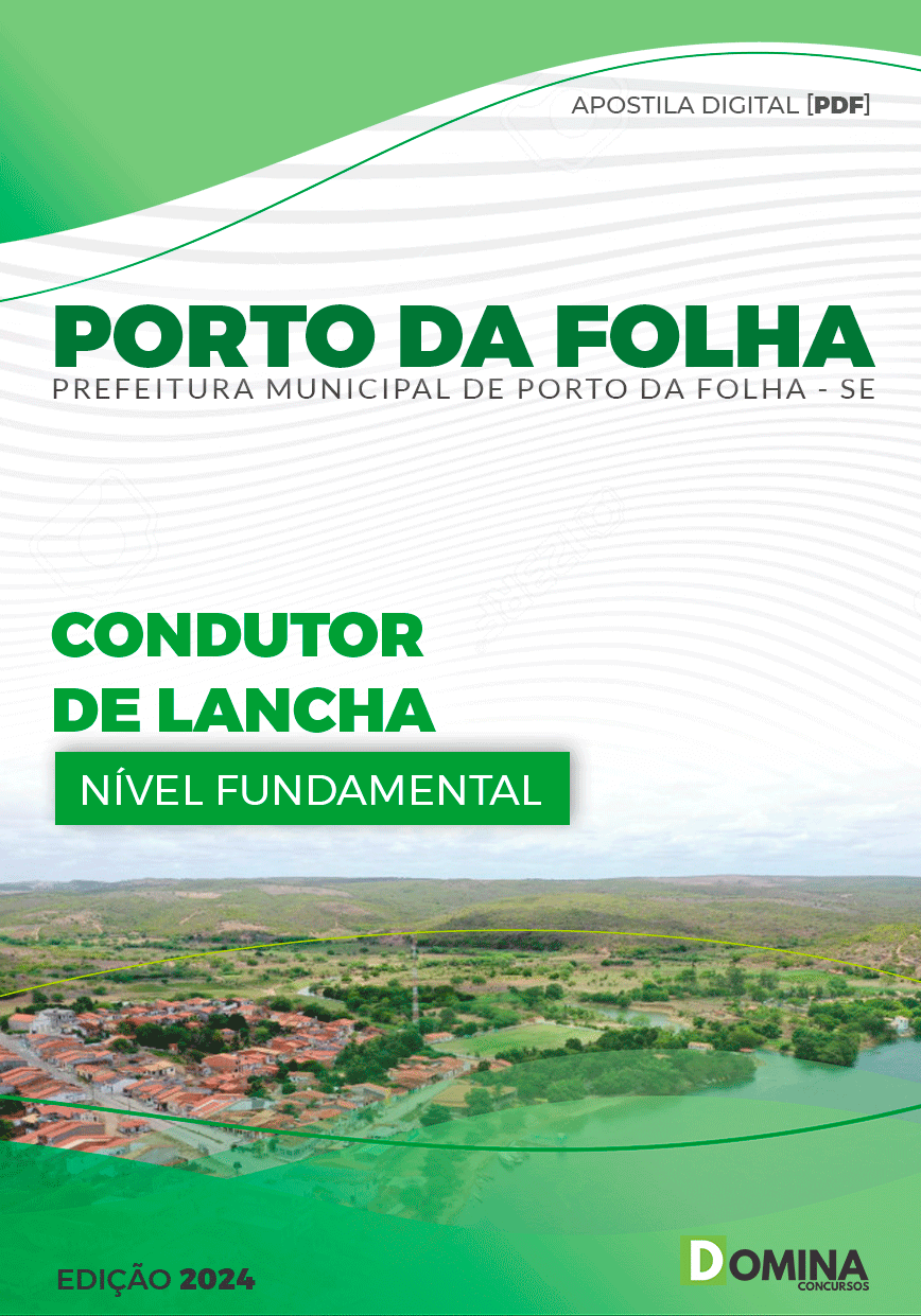 Apostila Porto Da Folha SE 2024 Condutor Lancha