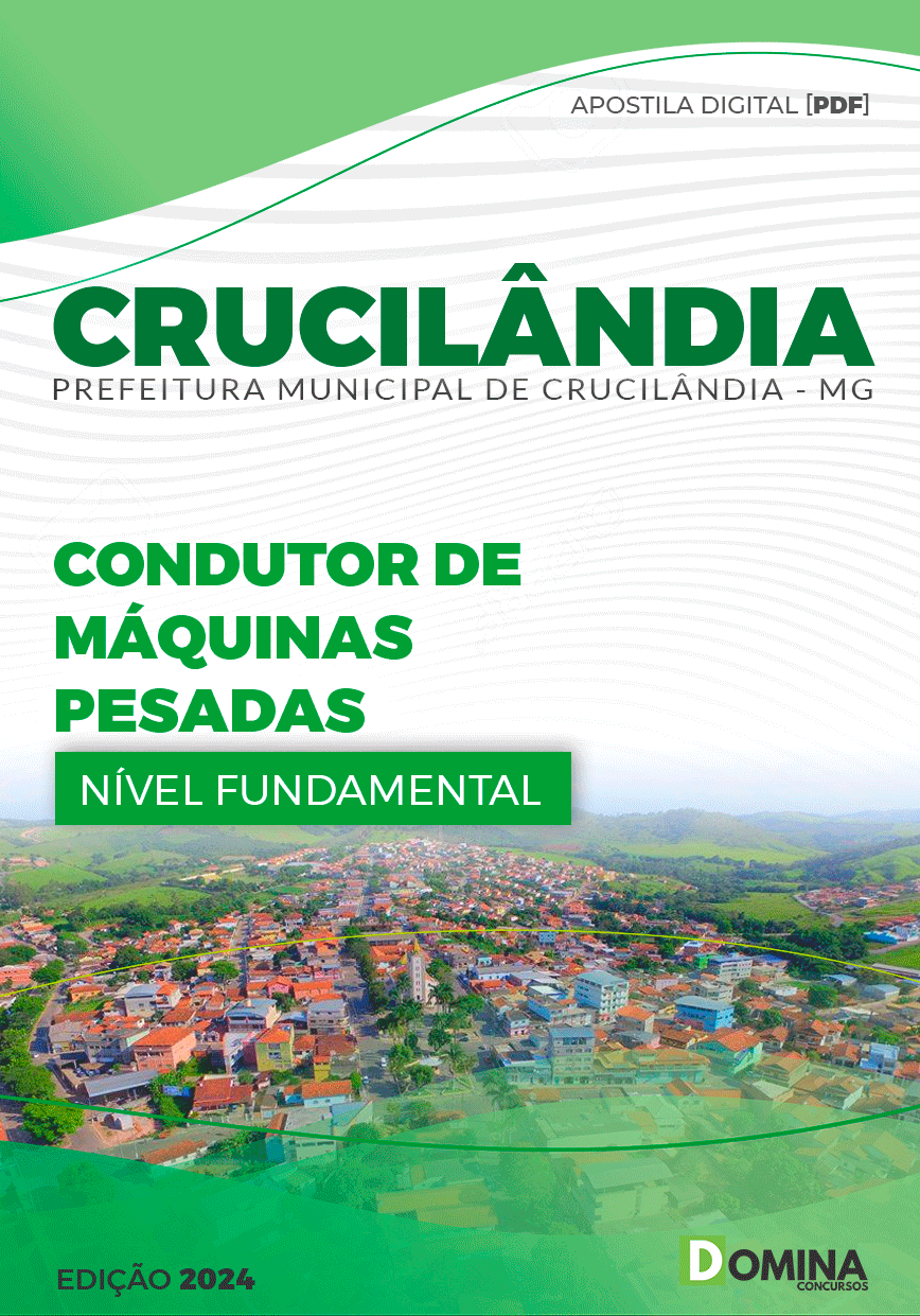 Apostila Condutor de Máquinas Pesadas Crucilândia MG 2024