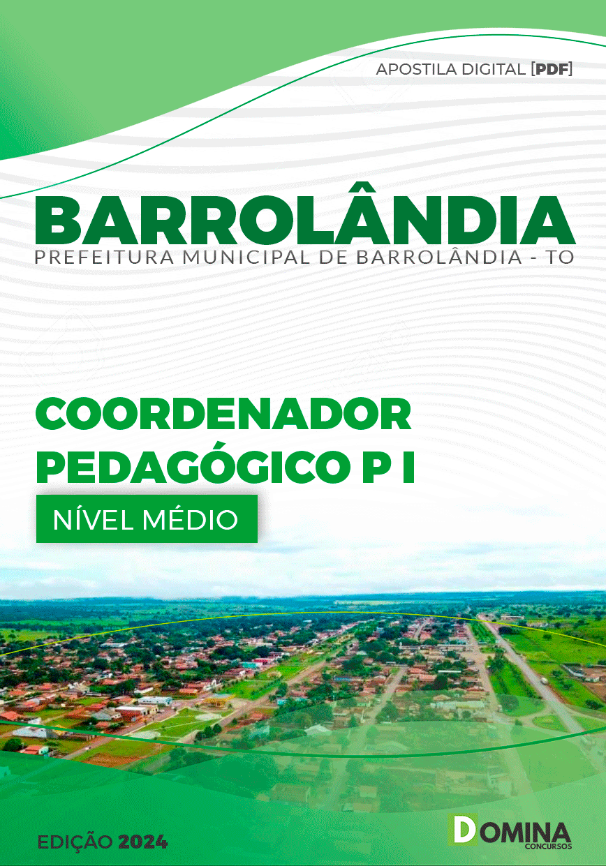 Apostila Barrolândia TO 2024 Coordenador Pedagógico P I