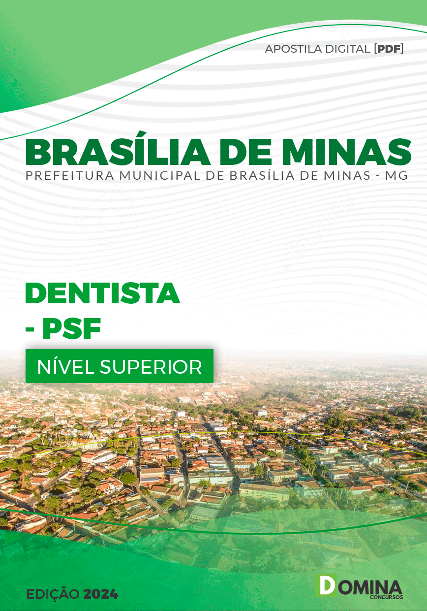 Apostila Brasília De Minas MG 2024 Dentista De PSF