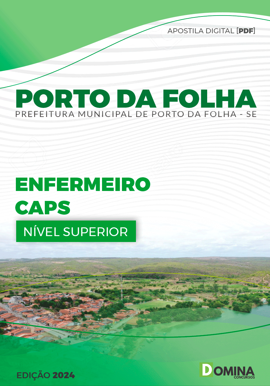 Apostila Porto Da Folha SE 2024 Enfermeiro CAPS