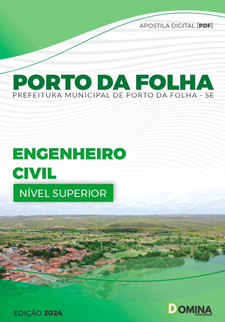 Apostila Porto Da Folha SE 2024 Engenheiro Civil