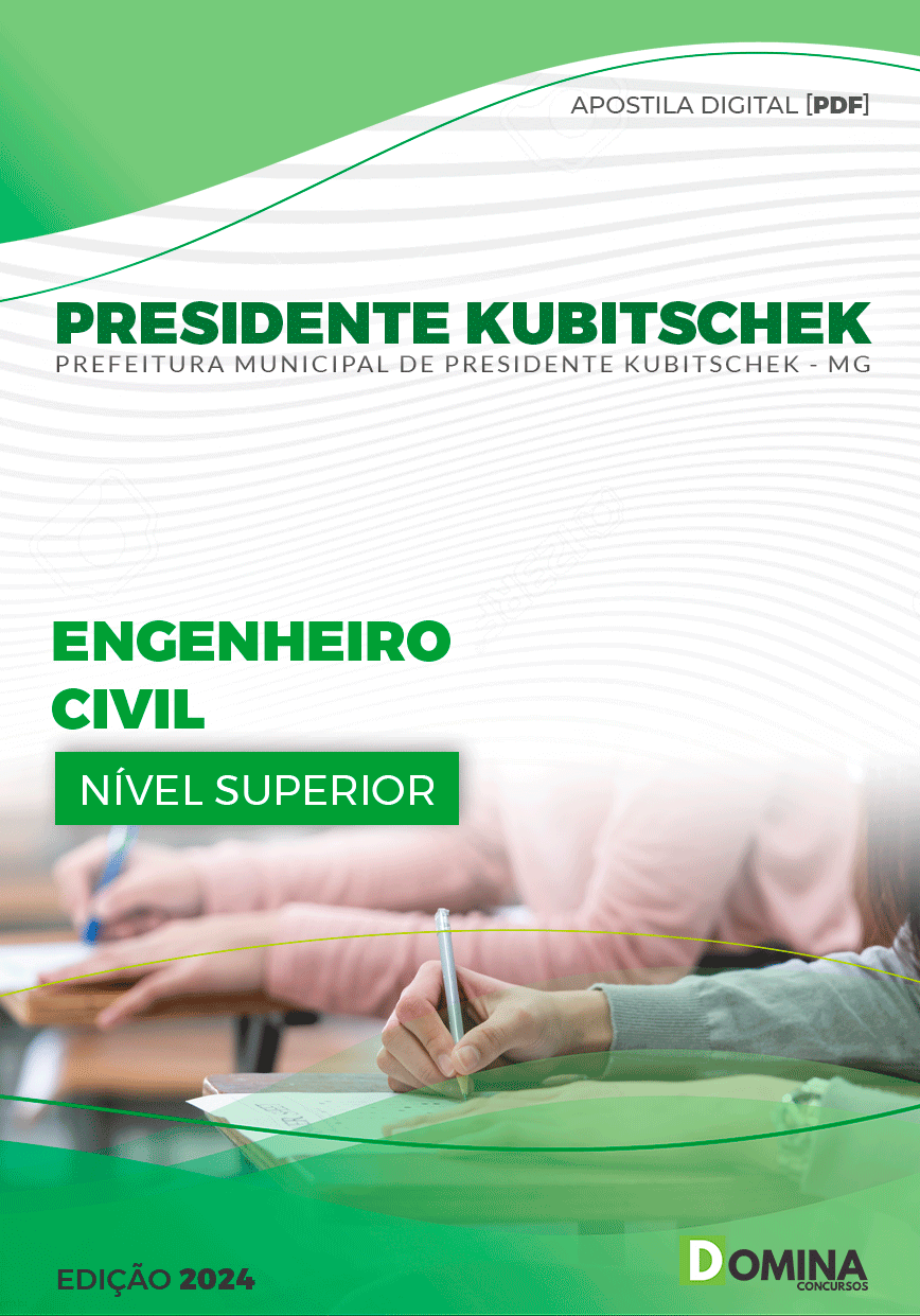 Apostila Engenheiro Civil Presidente Kubitschek MG 2024