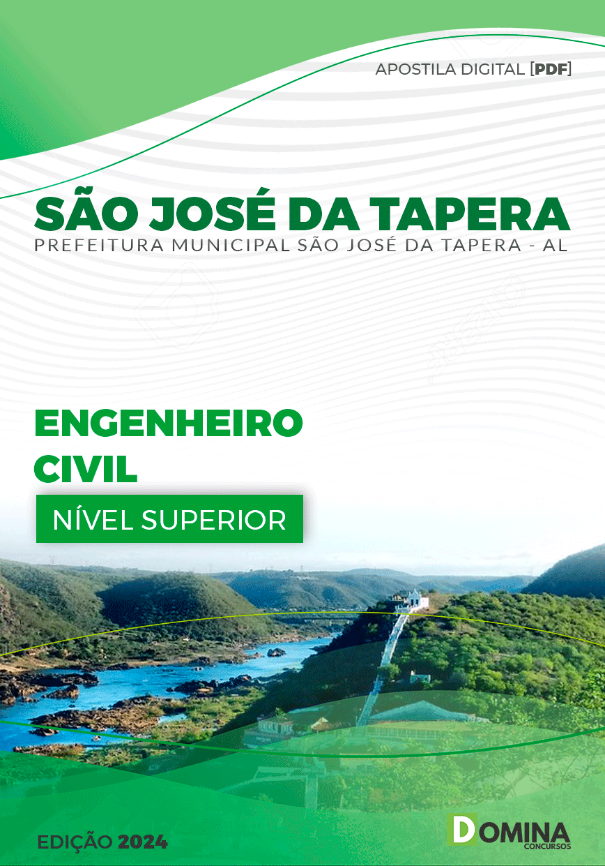 Apostila São José Da Tapera AL 2024 Engenheiro Civil