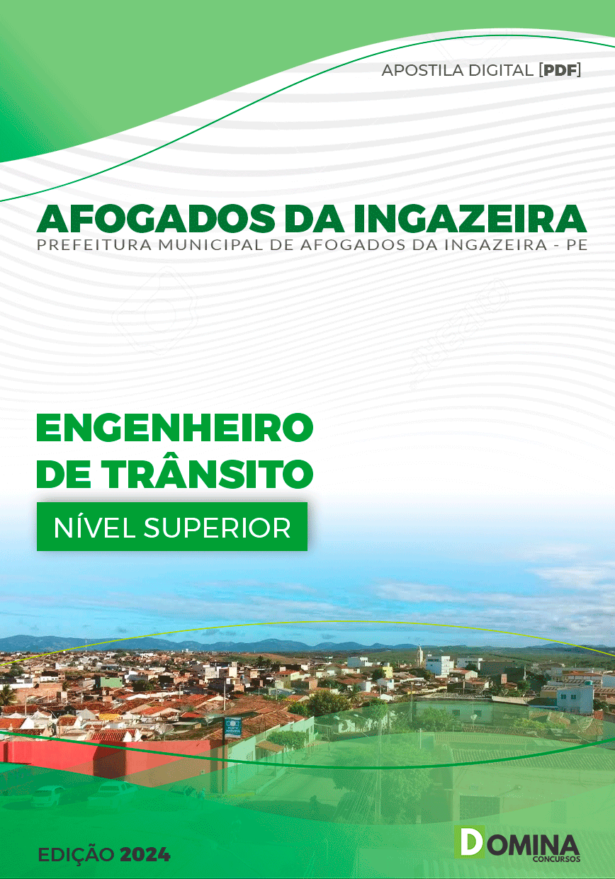 Apostila Afogados Da Ingazeira PE 2024 Engenheiro De Trânsito