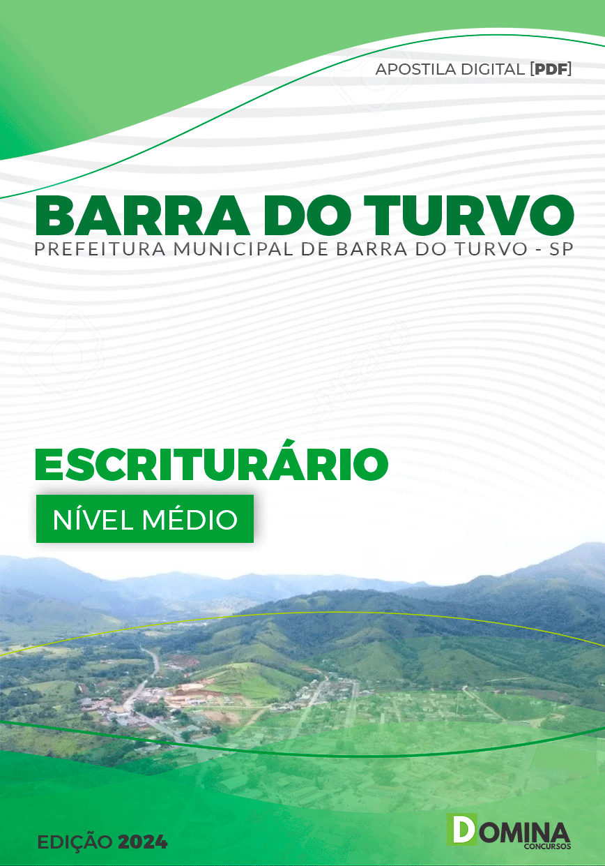 Apostila Barra do Turvo SP 2024 Escriturário