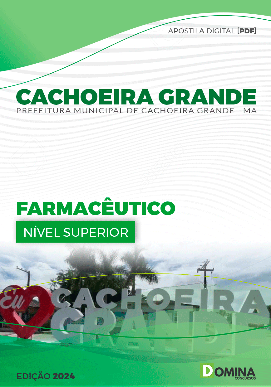 Apostila Cachoeira Grande MA 2024 Farmacêutico