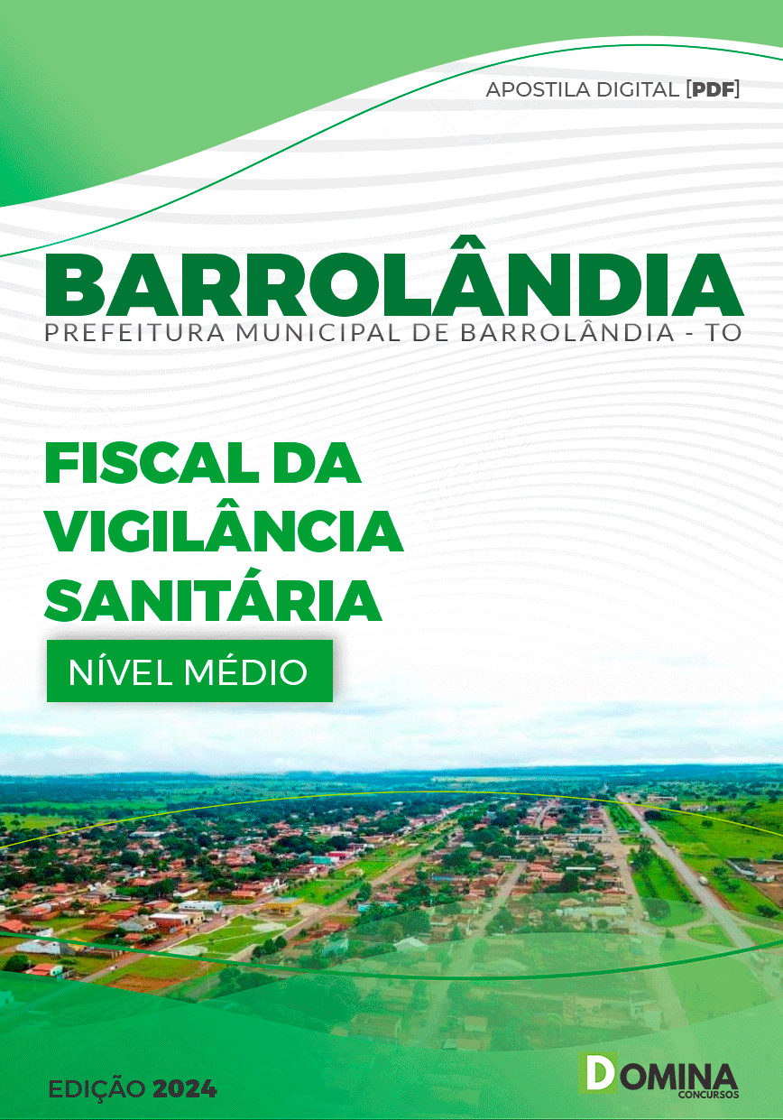 Apostila Barrolândia TO 2024 Fiscal Da Vigilância Sanitária