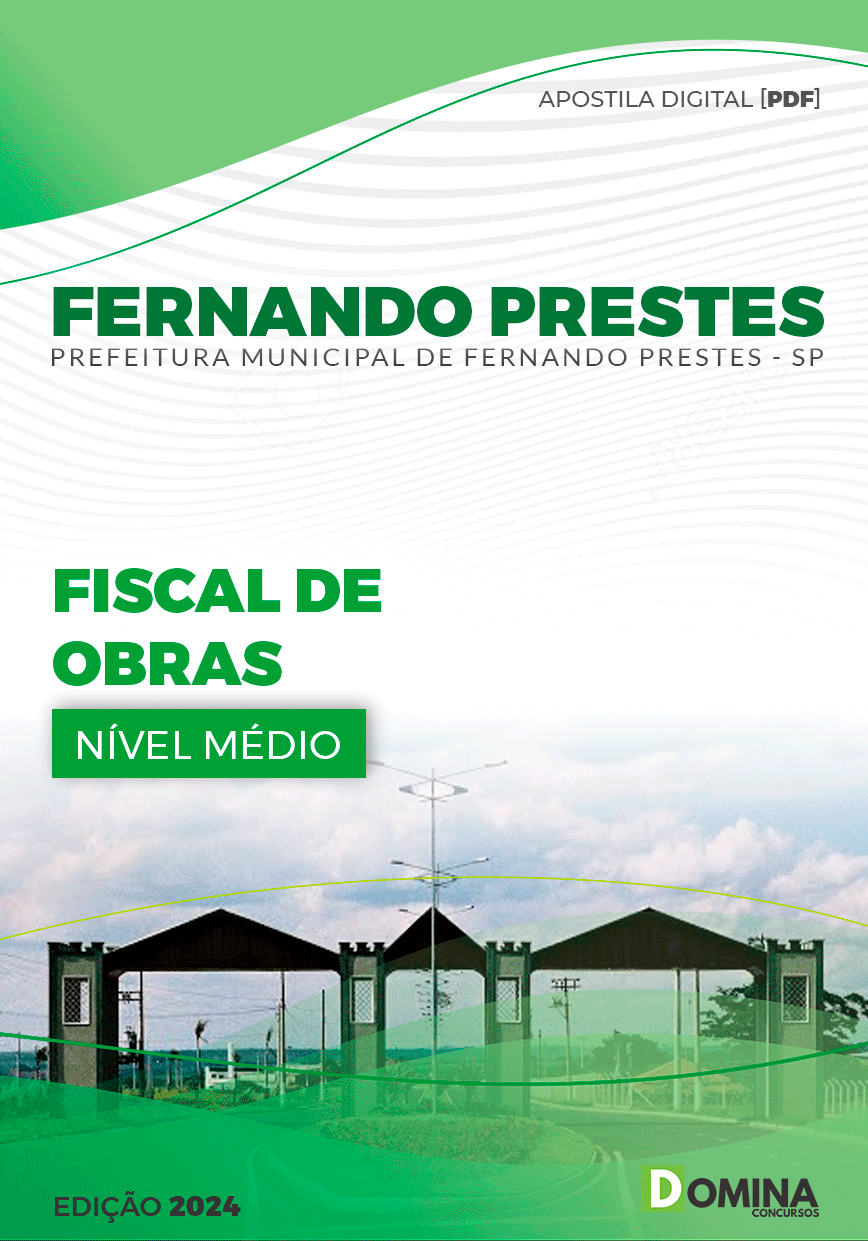 Apostila Fernando Prestes SP 2024 Fiscal de Obras