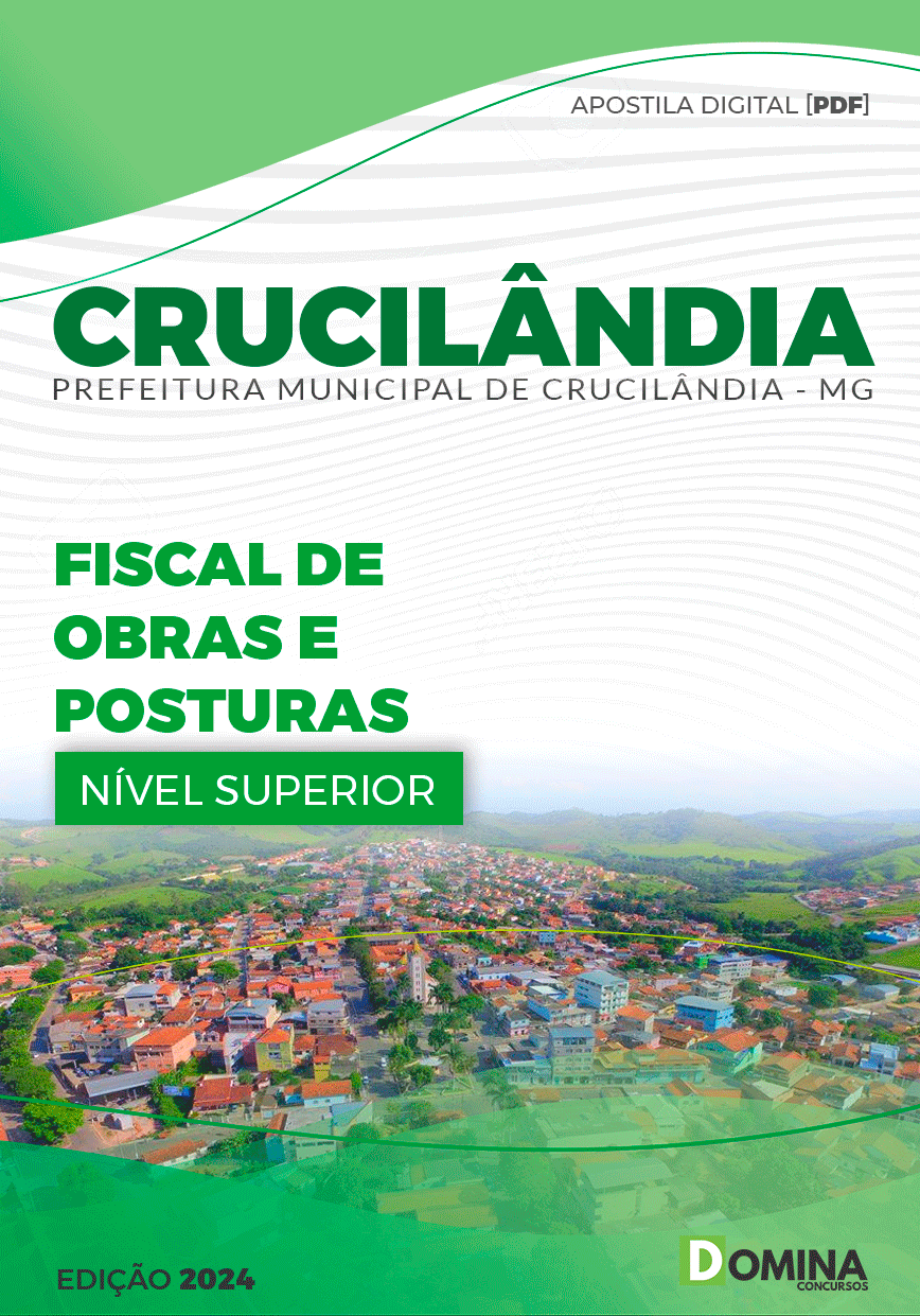 Apostila Fiscal de Obras e Posturas Crucilândia MG 2024