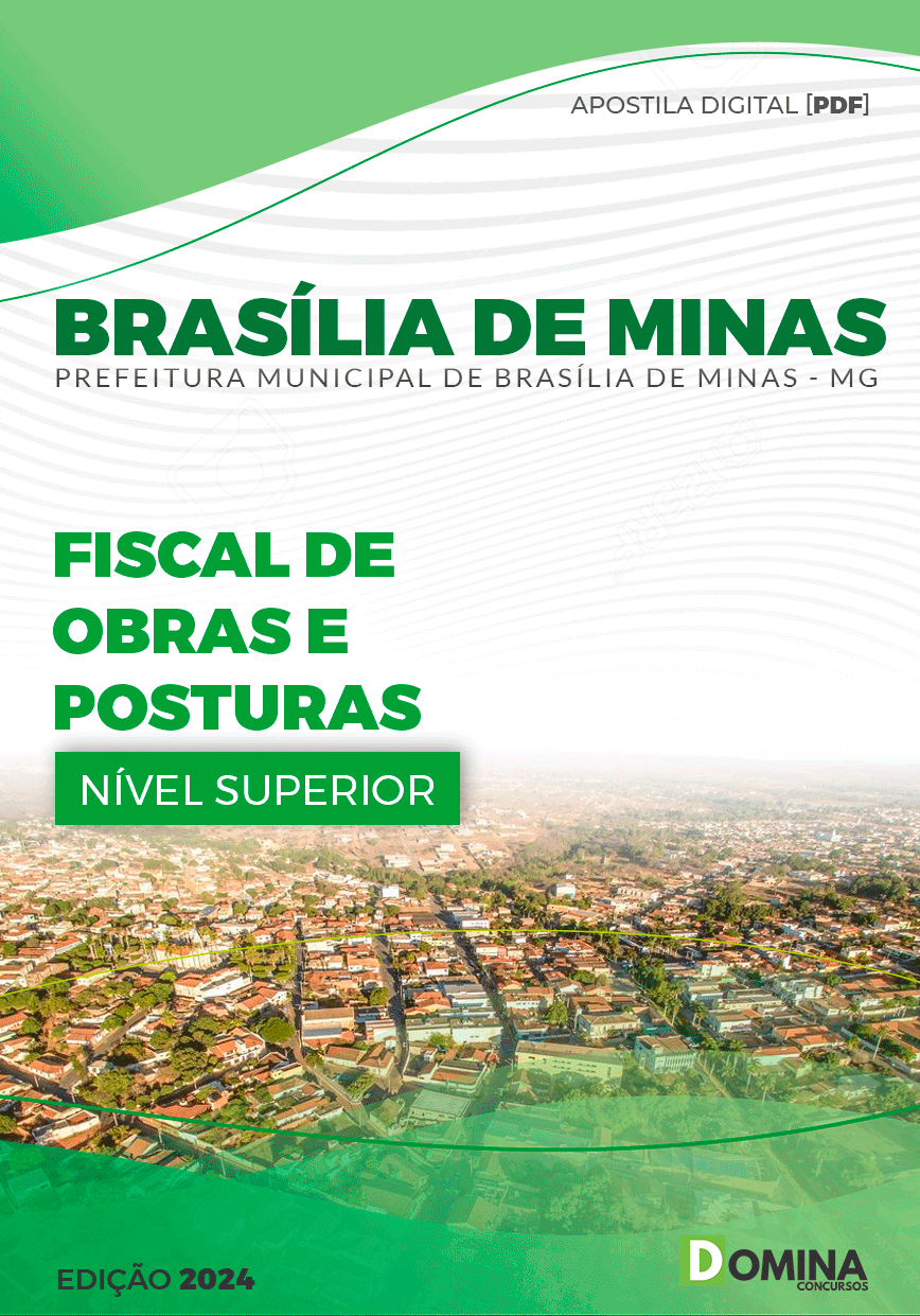 Apostila Brasília De Minas MG 2024 Fiscal De Obras E Posturas