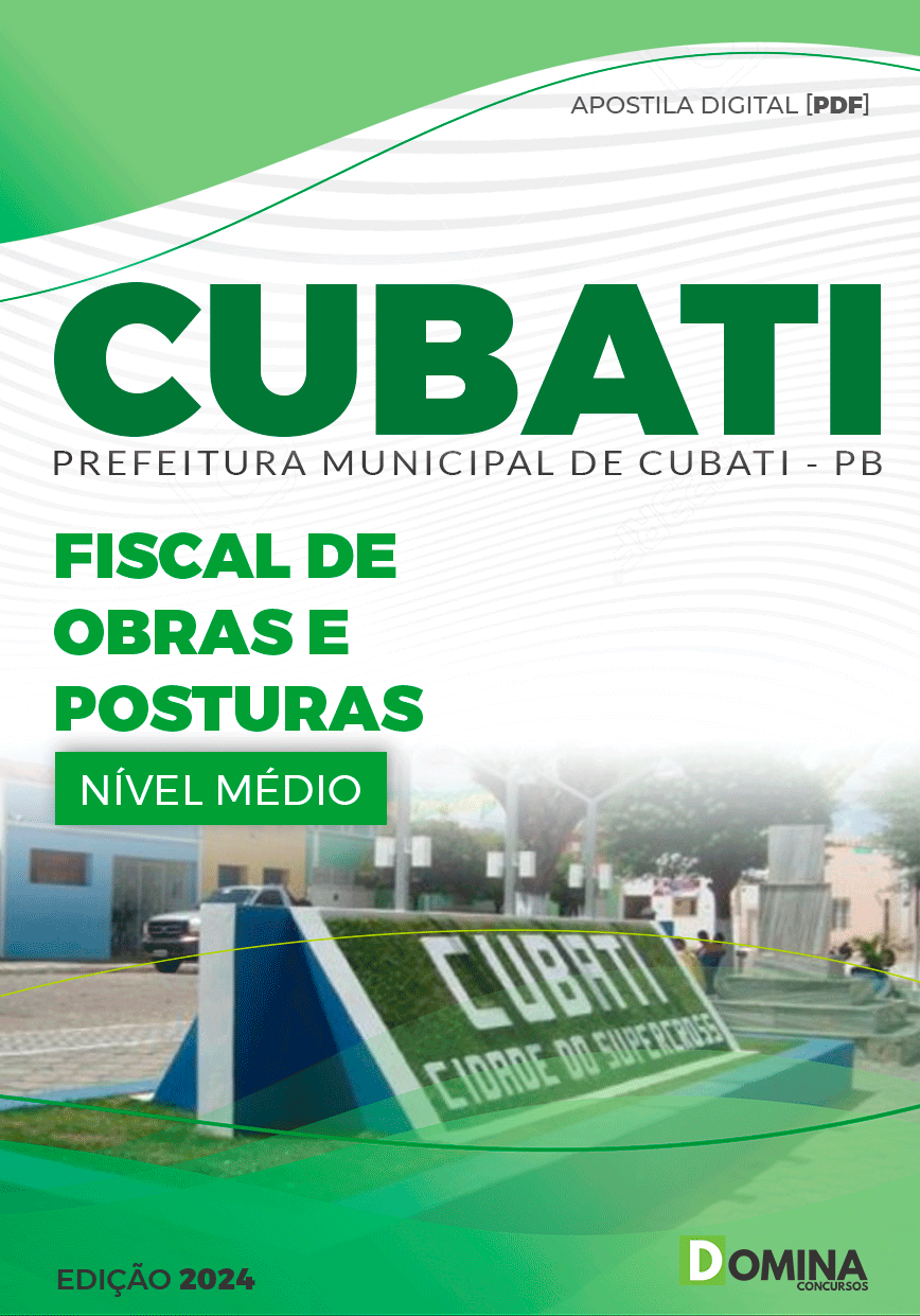 Apostila Cubati PB 2024 Fiscal de Obras e Posturas