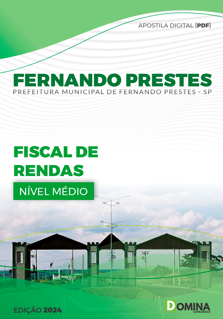 Apostila Fernando Prestes SP 2024 Fiscal de Rendas
